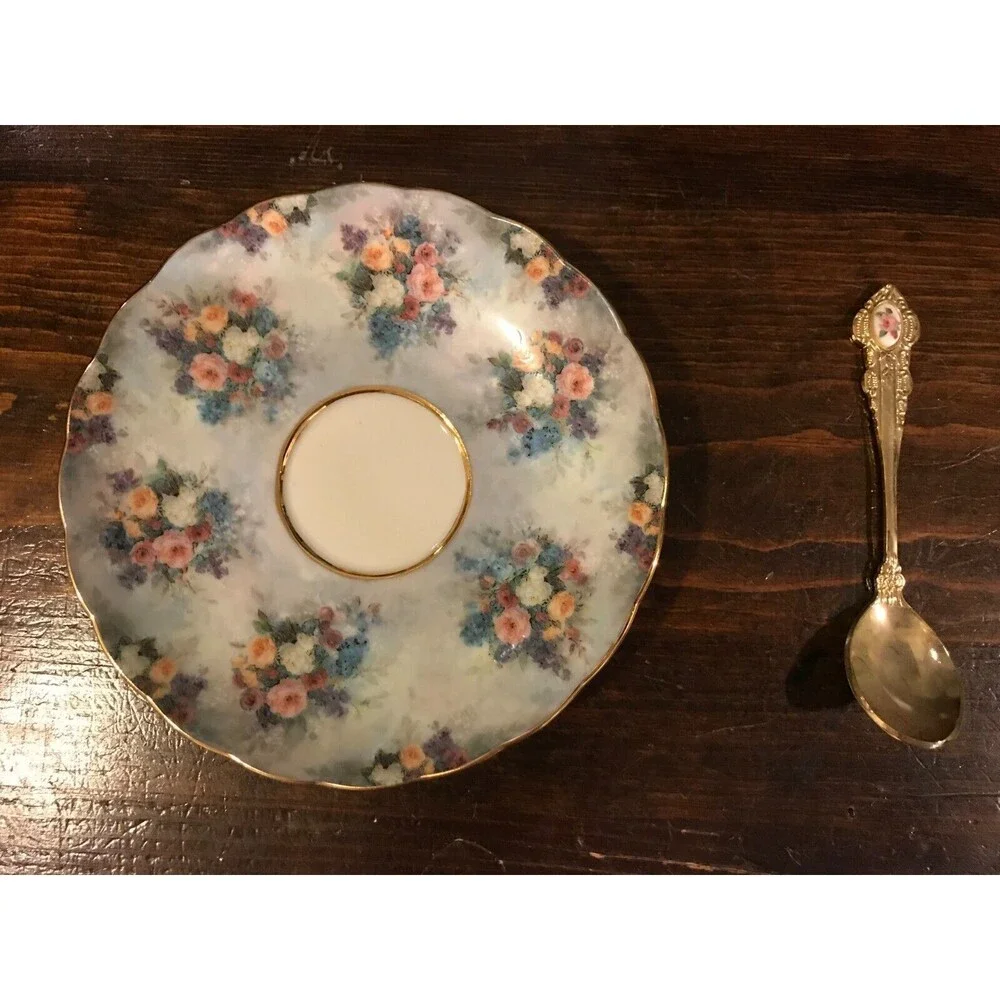 Bradford Editions Lena Liu’s Glorious Chintz - “GLORY” Teacup, Saucer & Spoon
